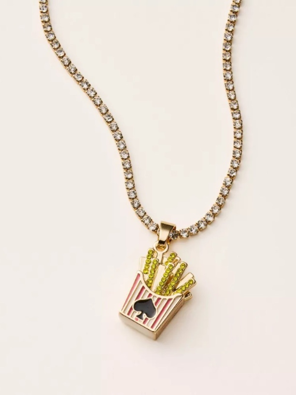 Kate Spade X Target French Fry Charm Tennis Necklace